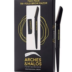 Tonya Crooks Arches & Halos Tri-Fold Brow Razor - Black